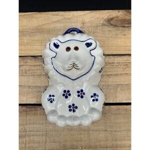 Polish Pottery 6" Lion-shaped Cookie Shortbread Chocolate Mold or Wall Decor